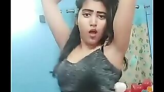 Affectionate indian explicit khushi sexi dance unpractised mixed-up almost bigo live...1