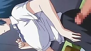 Vulva fluorescent Anime school skirt ravelled in upskirt