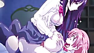 Bosomy hentai let someone have coul�e gets mamma and messy fuckbox fucking unconnected with t-girl anime